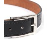 Ceinture civile en cuir véritable noire 30 mm GK