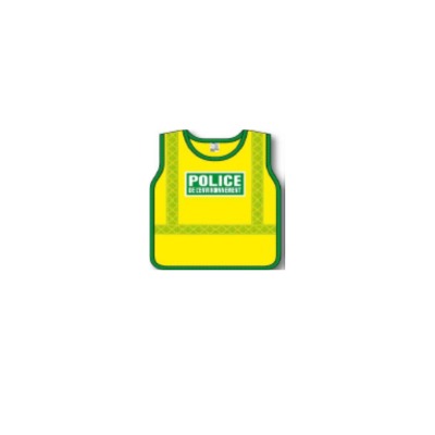 Chasuble POLICE ENVIRONNEMENT bandes prismatiques EN471 CLE2 (S.R)