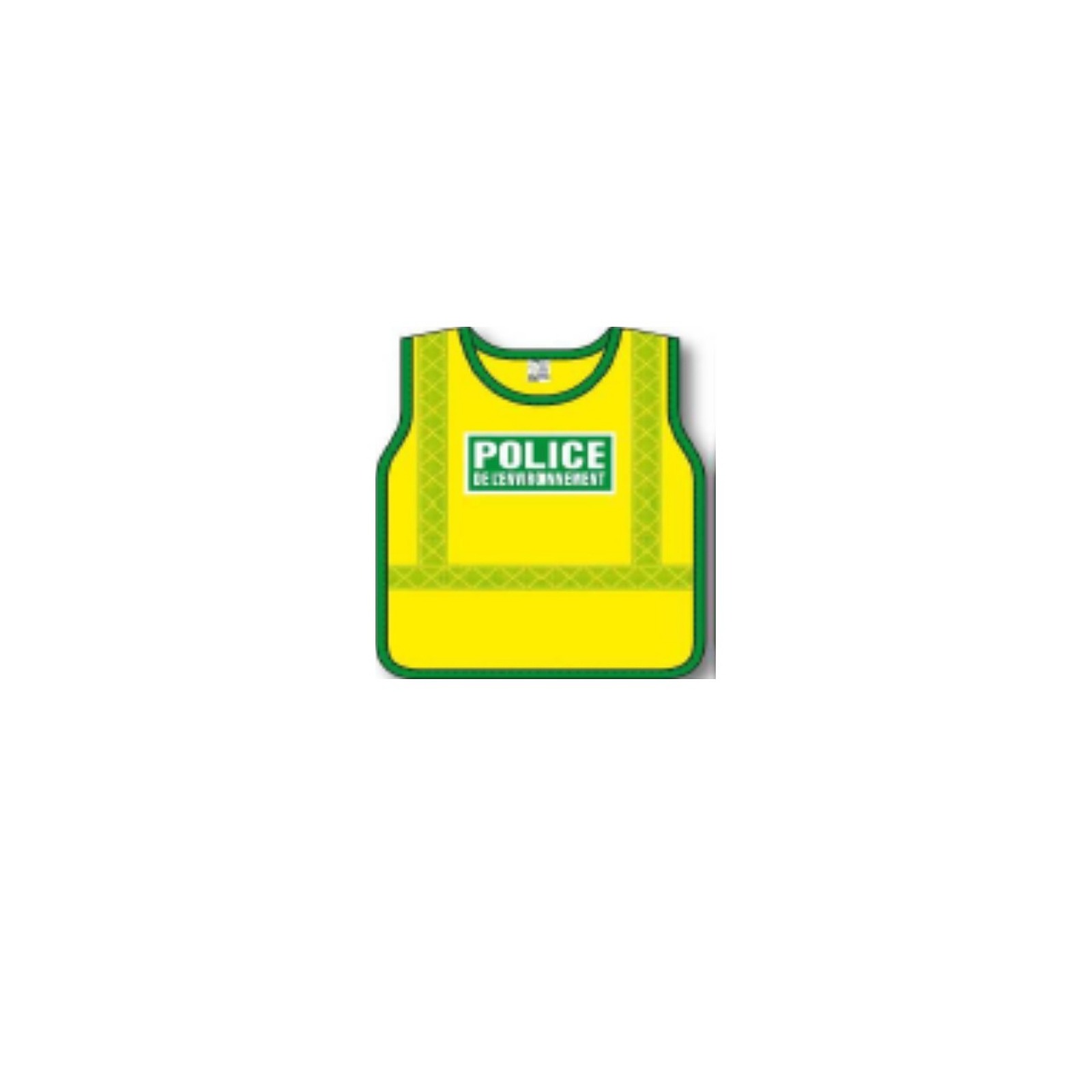 Chasuble POLICE ENVIRONNEMENT bandes prismatiques EN471 CLE2 (S.R)