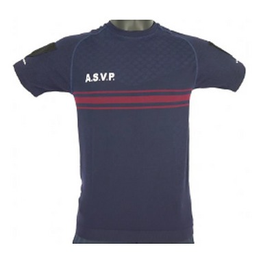 Tee-shirt MC airflow marine bandes BO A.S.V.P T.XXS à T.5XL (S.R)