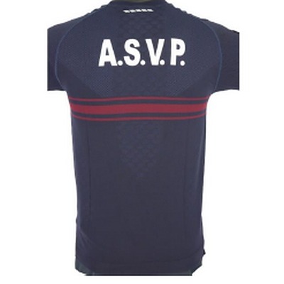 Tee-shirt MC airflow marine bandes BO A.S.V.P T.XXS à T.5XL (S.R)