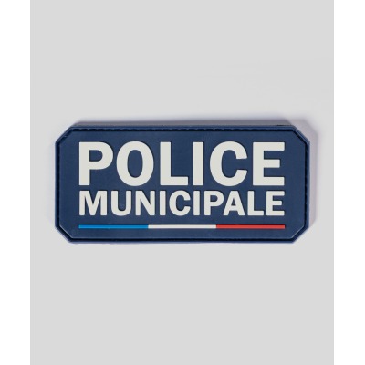 Flap Gomme “POLICE MUNICIPALE” Velcro 13x6 cm - GK