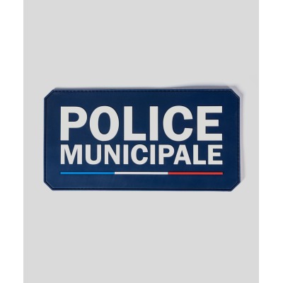 Flap Gomme “POLICE MUNICIPALE” Velcro 28x13 cm - GK