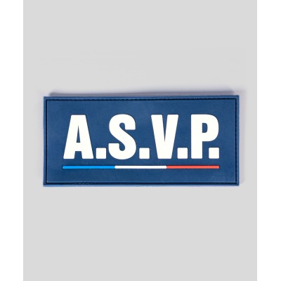 Rubber Flap "ASVP" Velcro 13x6 cm – GK