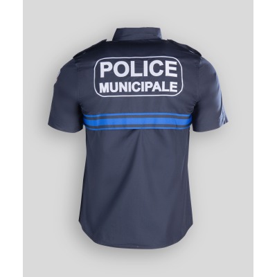 Chemise marine manches courtes police municipale