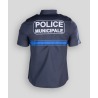 Chemise marine manches courtes police municipale