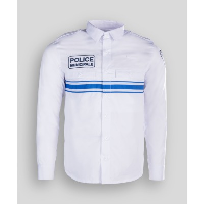 Chemise blanche manches longues police municipale