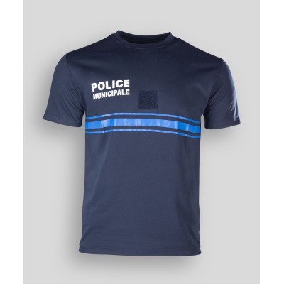 Tee-shirt marine manches courtes