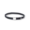 Navy Blue Canvas Belt with Nickel-Plated Buckle