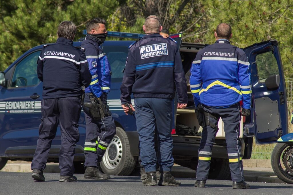 gendarmes and police officers