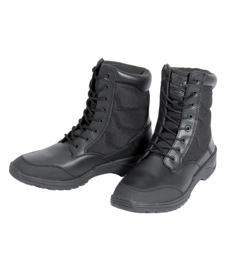 Chaussures d’Intervention Cuir & Toile Noir