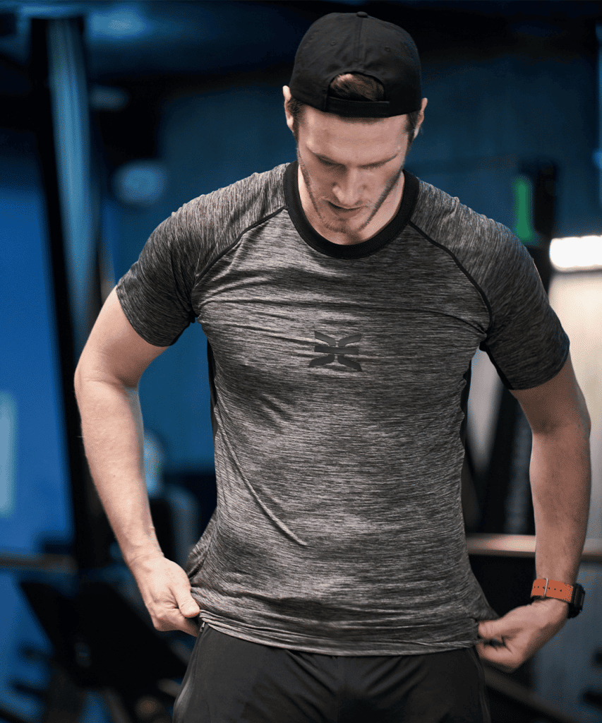 T-shirt sport Gris / Kaki