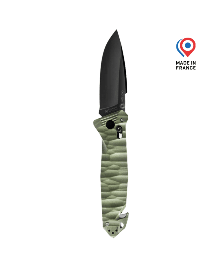 Couteau C.A.C® Lisse –  Kaki