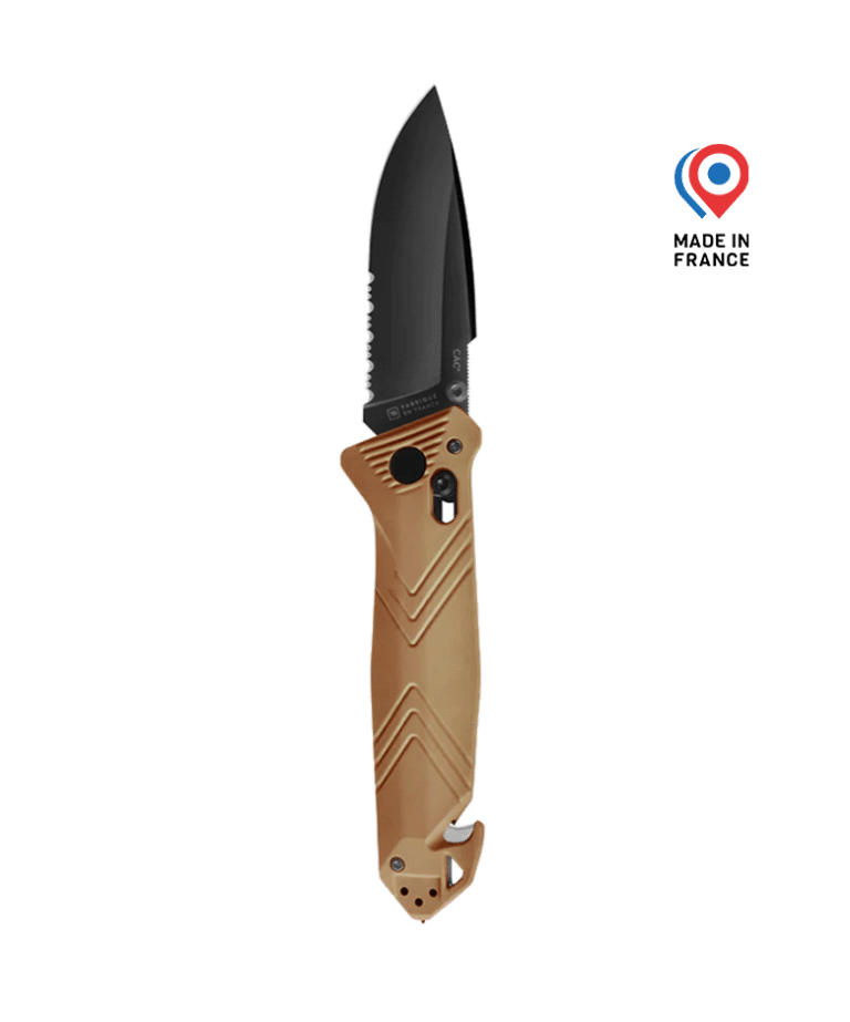 Couteau C.A.C® Serration – Tan