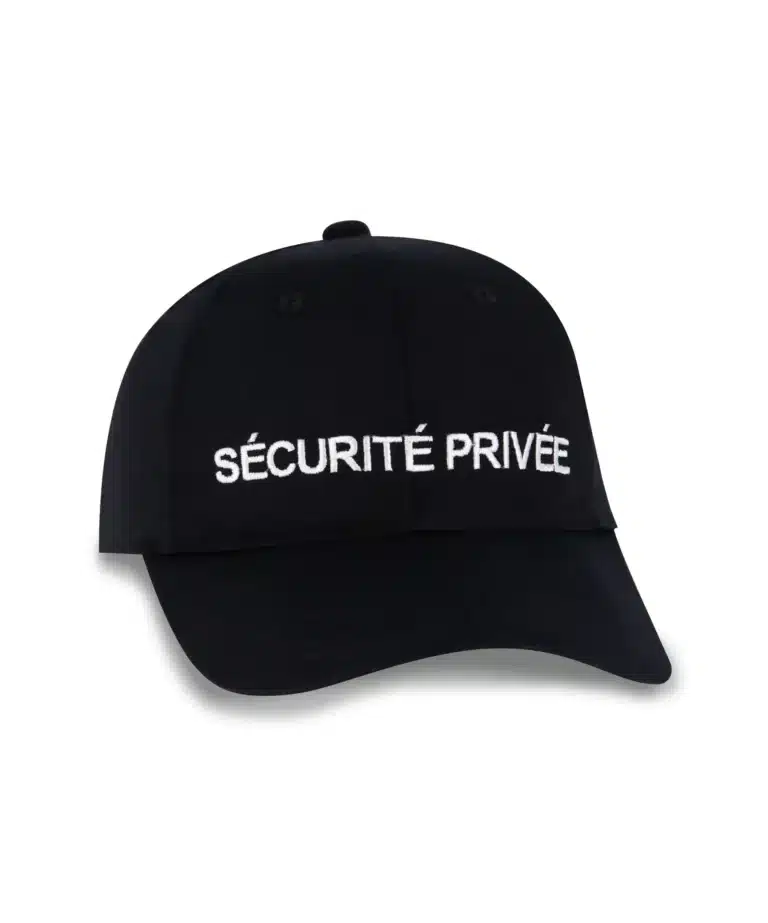 Casquette Avec Broderie Sécurité Privée - GK SAFETEK®