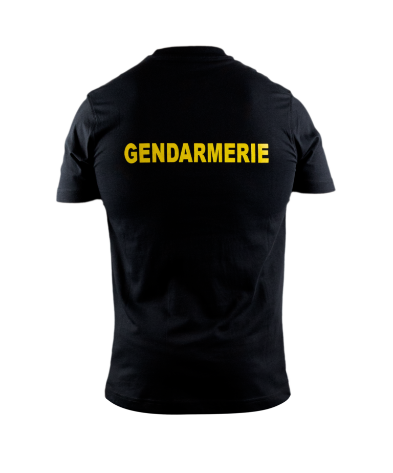 T-shirt Gendarmerie – Inscription jaune