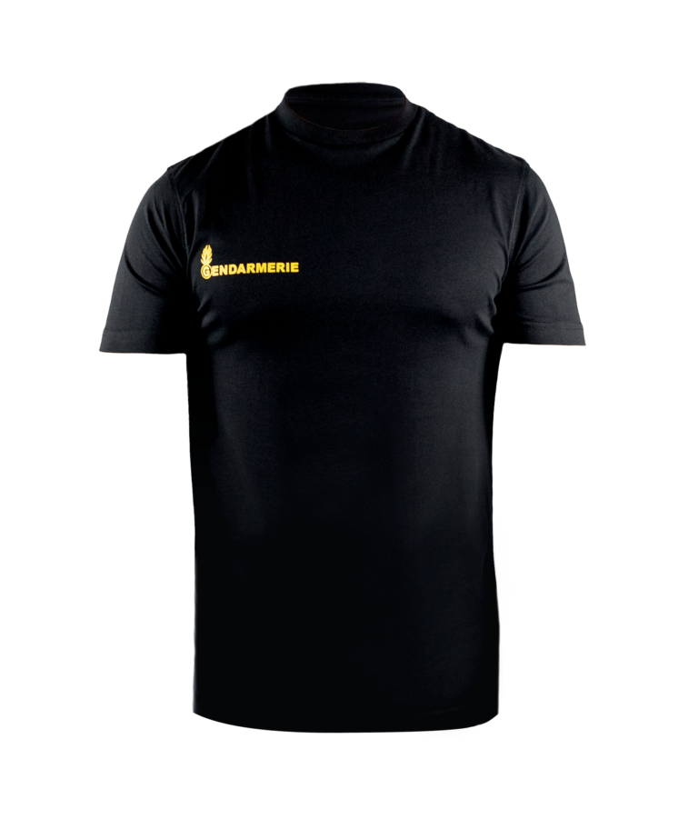 T-shirt Gendarmerie – Inscription jaune