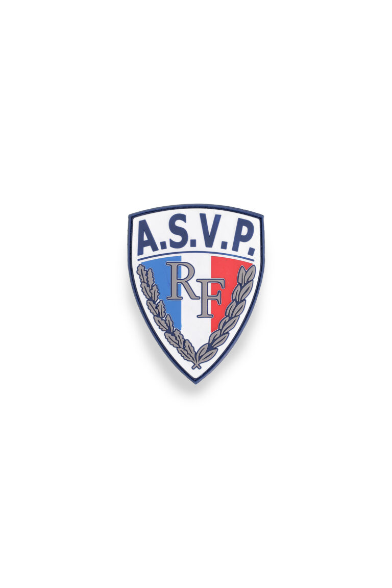 Écusson gomme A.S.V.P sur velcro