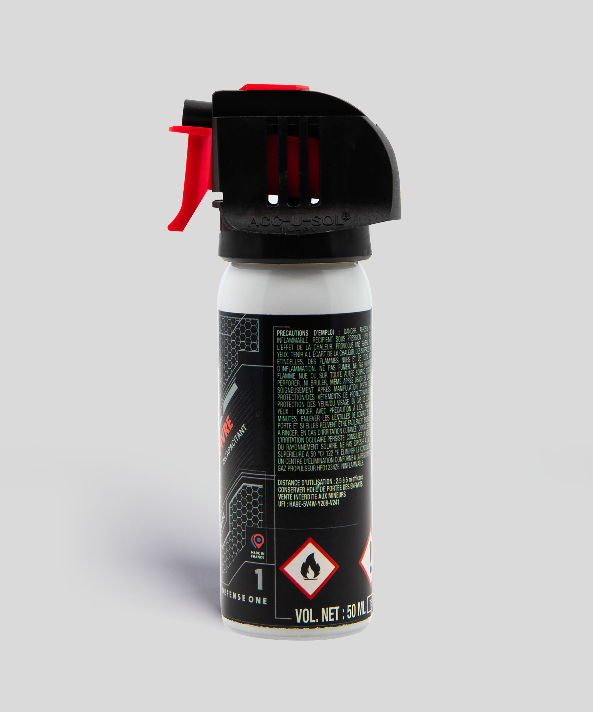 Aérosol Gel Poivre 50ml - DEFENSE ONE – Image 2