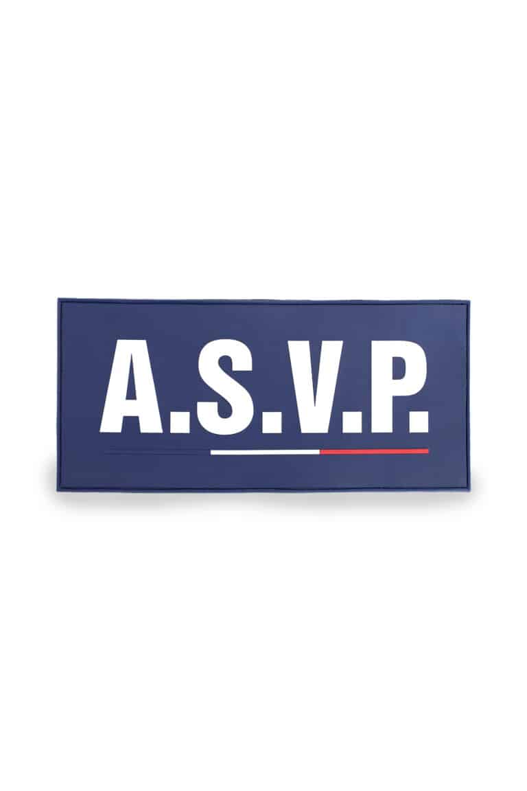 Flap Gomme “ASVP” Velcro 28×13 cm – GK