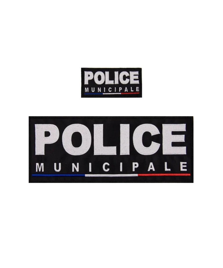 Badges tissu Police Municipale brodés