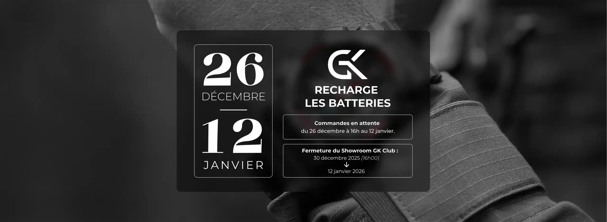 Inventaire 2026 - commandes stoppées à partir du 26/12