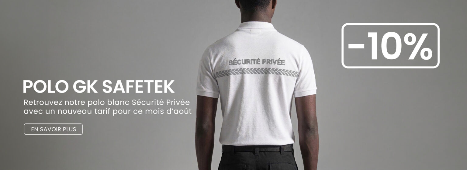 polos blancs Sécurité Privée -10%